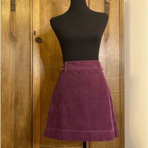 Ann Taylor Loft curodroy skirt in lilac